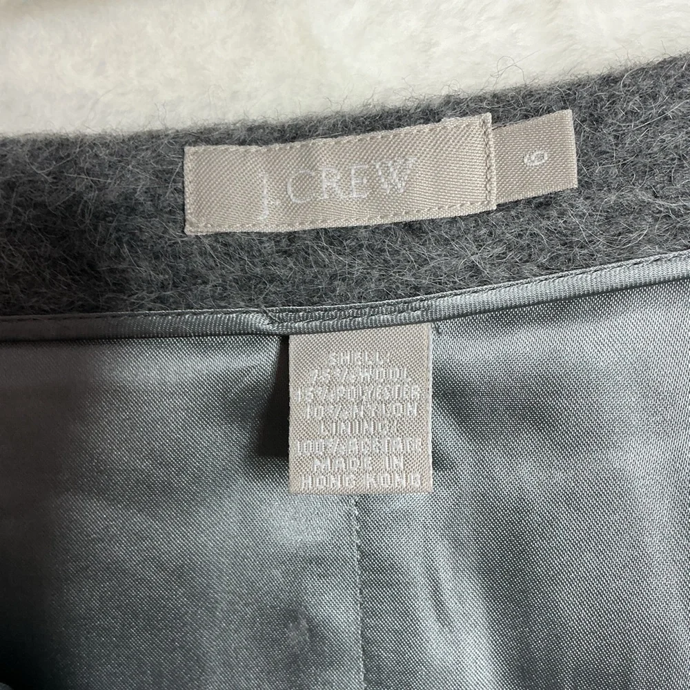 Y2k 90;s vintage J. Crew gray 100 acetato Wool Blend size 6